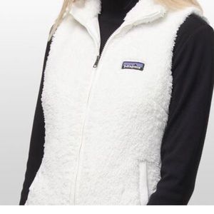 Patagonia White Fleece Vest